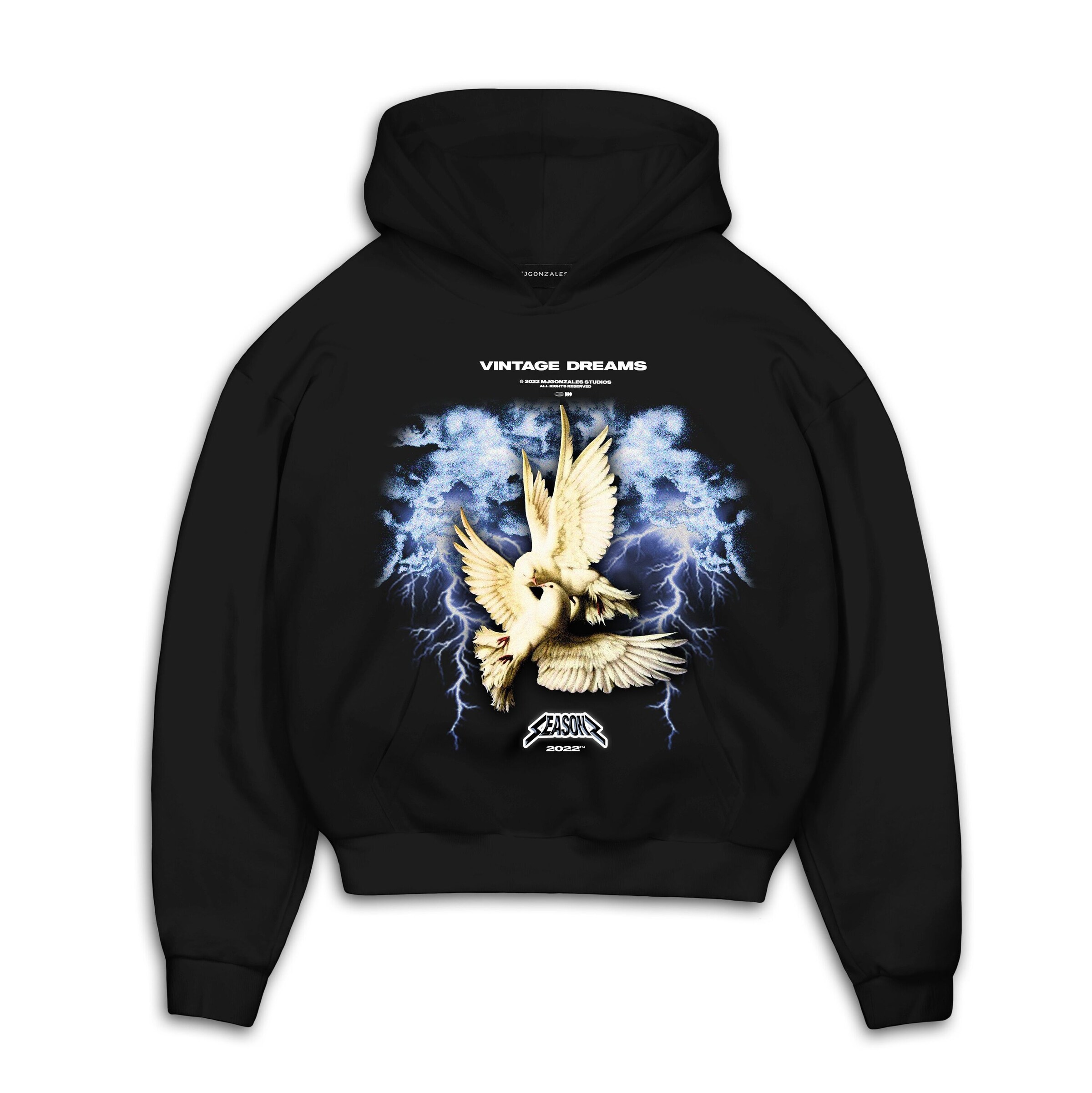 MJ Gonzales Sweatshirt in Blue / Yellow / Black, Item view