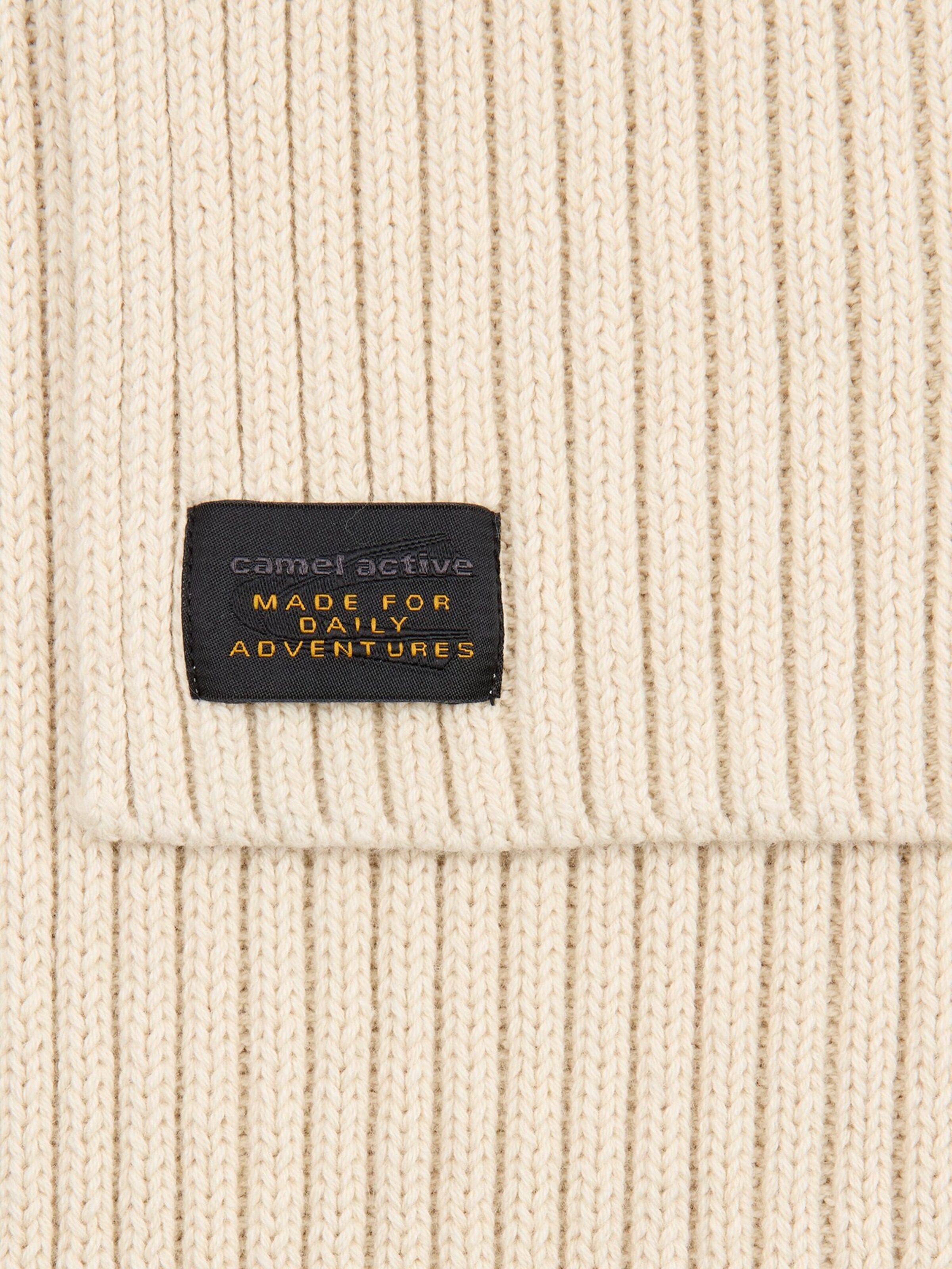 CAMEL ACTIVE Schal aus Baumwoll-Mix in Beige