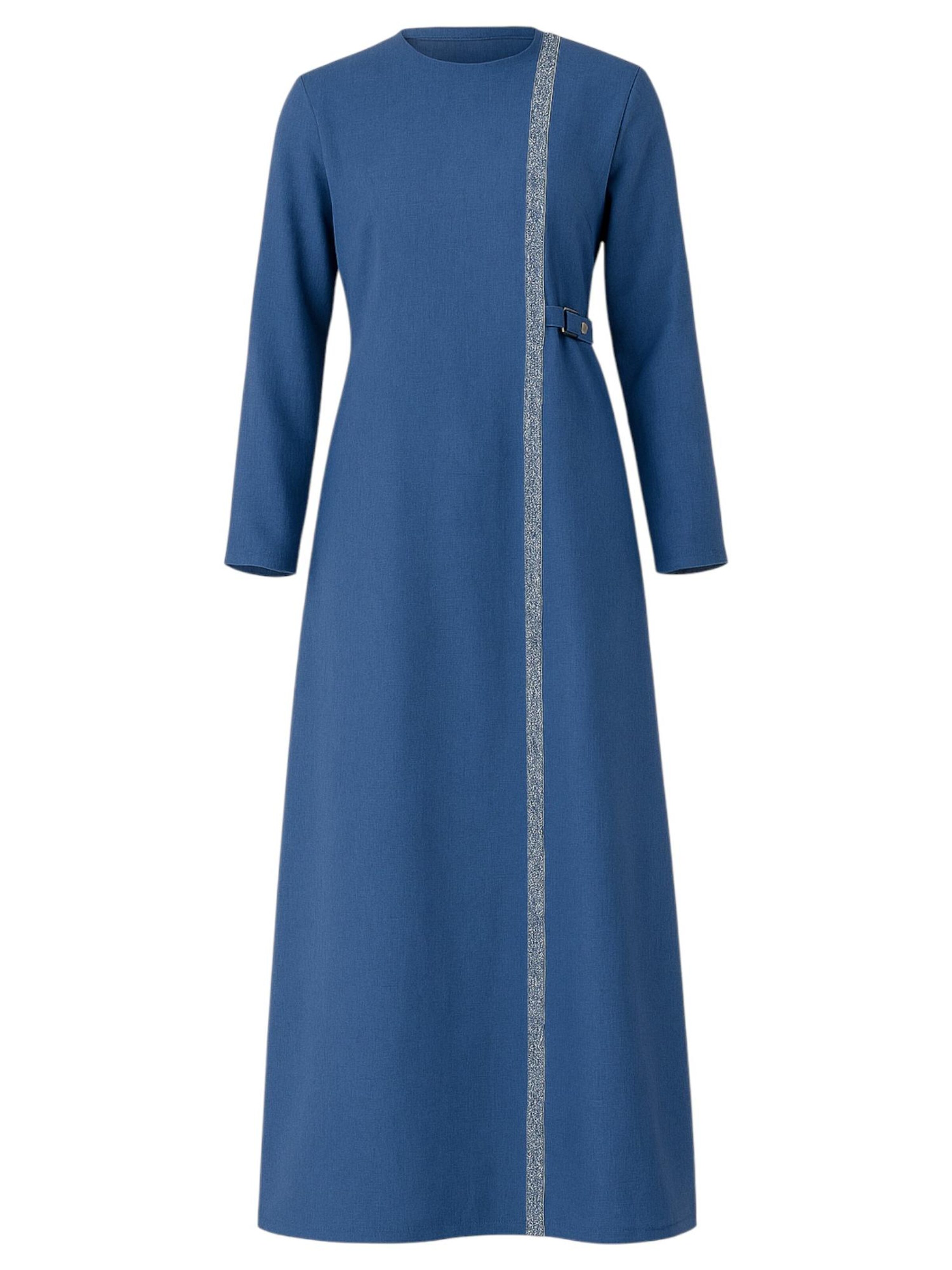 fashionshowcase - Vestido 'Leila-Ferace' en azul: frente