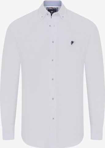 DENIM CULTURE - Camisa 'MATTHEW' em branco: frente