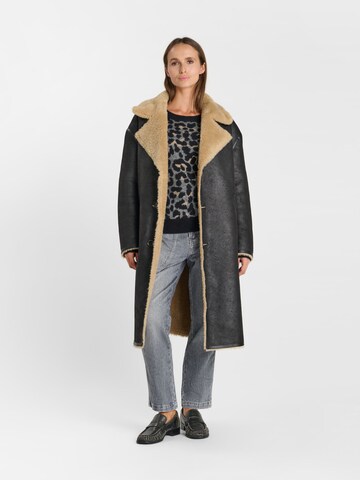 Manteau d’hiver 'Oxana' Le Temps Des Cerises en noir : devant