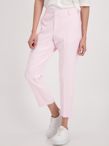 monari Regular Pleated Pants in Pink: front