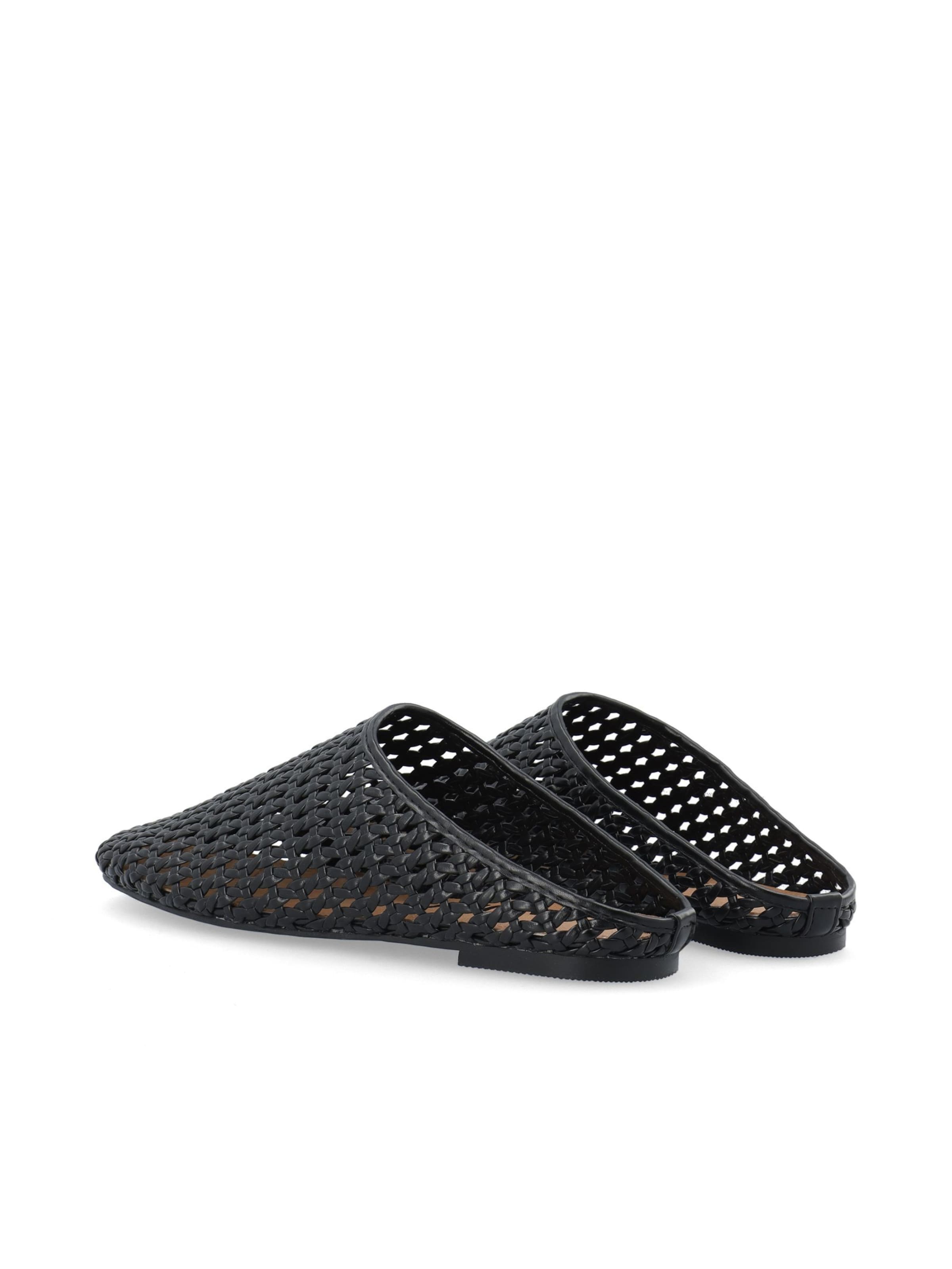 Bianco Pantolette 'Mules' in Schwarz