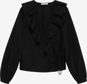 MANGO Blouse 'Cruz' in Zwart: voorkant