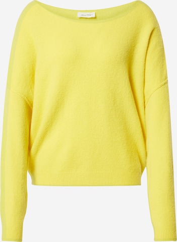 Pull-over 'DAMSVILLE' AMERICAN VINTAGE en jaune : devant