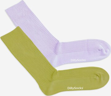 DillySocks Socks in Green: front