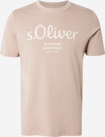 s.Oliver Shirt in Bruin: voorkant