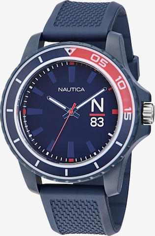 NAUTICA Analoog horloge 'FINN WORLD' in Blauw: voorkant