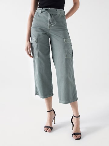 Salsa Jeans Regular Cargo Jeans in Green: front