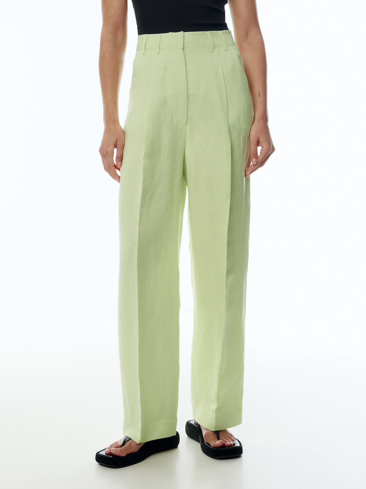EDITED Pantaloni con pieghe 'Kaj' verde