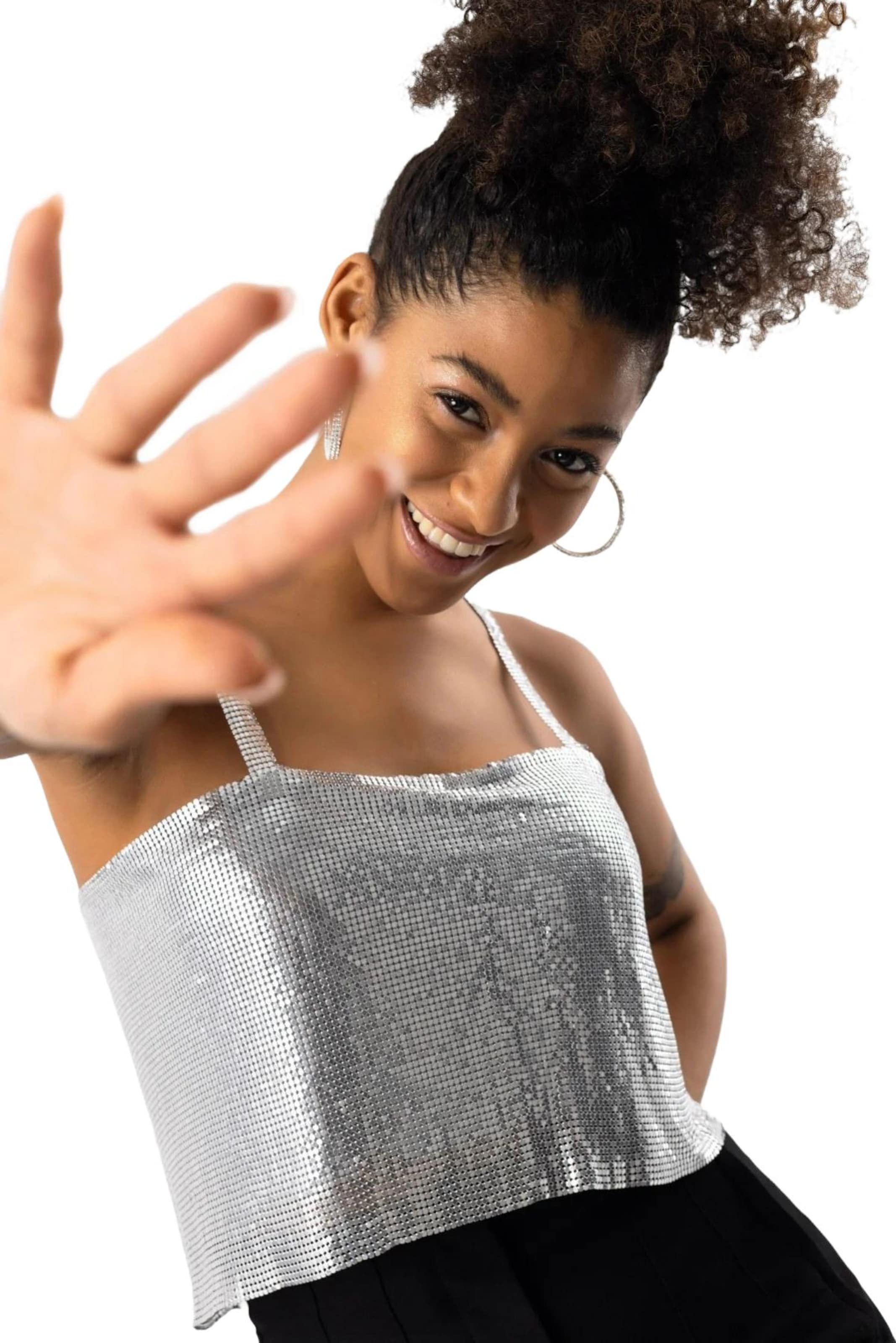 No Matter What Top in Silver