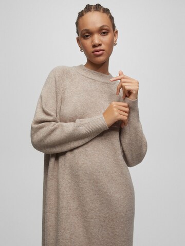 Pull&Bear Gebreide jurk in Beige