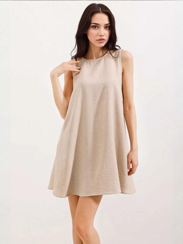 Bigdart Summer Dress in Beige: front