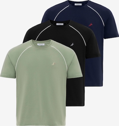 Moxx Paris T-Krekls, krāsa - tumši zils / zaļš / melns / balts, Preces skats