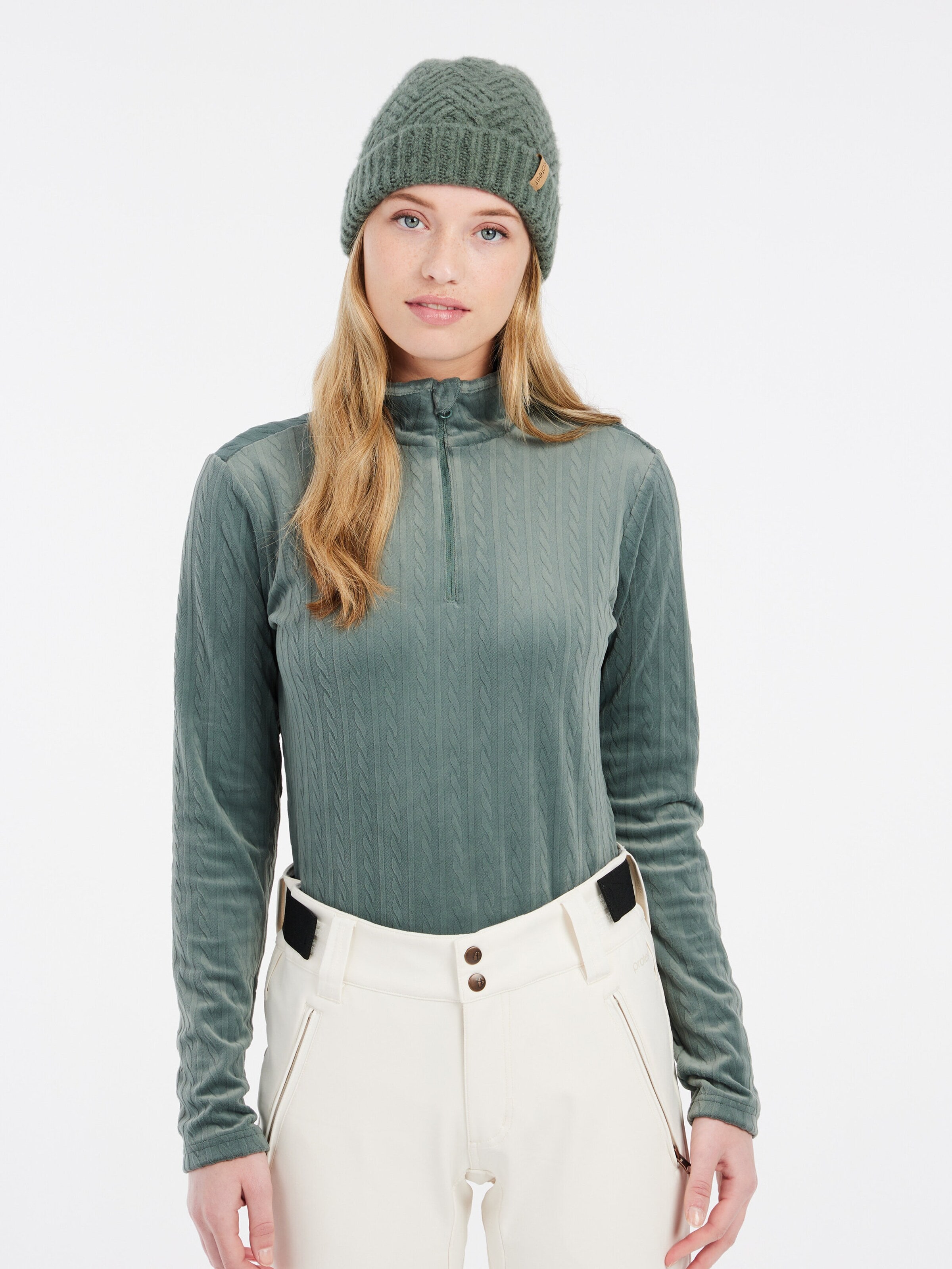 PROTEST Athletic Sweatshirt 'PRTGAIL' in Green: front