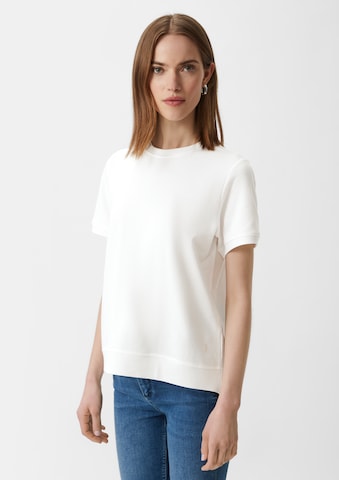 comma casual identity Shirt in Wit: voorkant