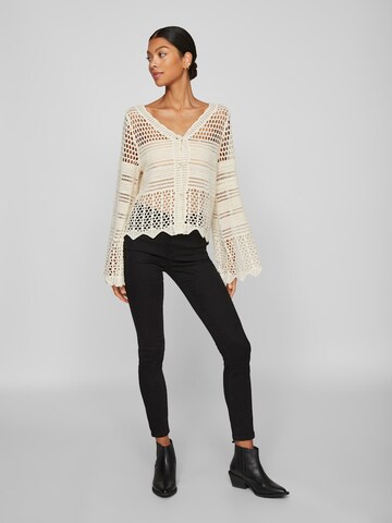 VILA Strickjacke 'VIKUNA' in Beige