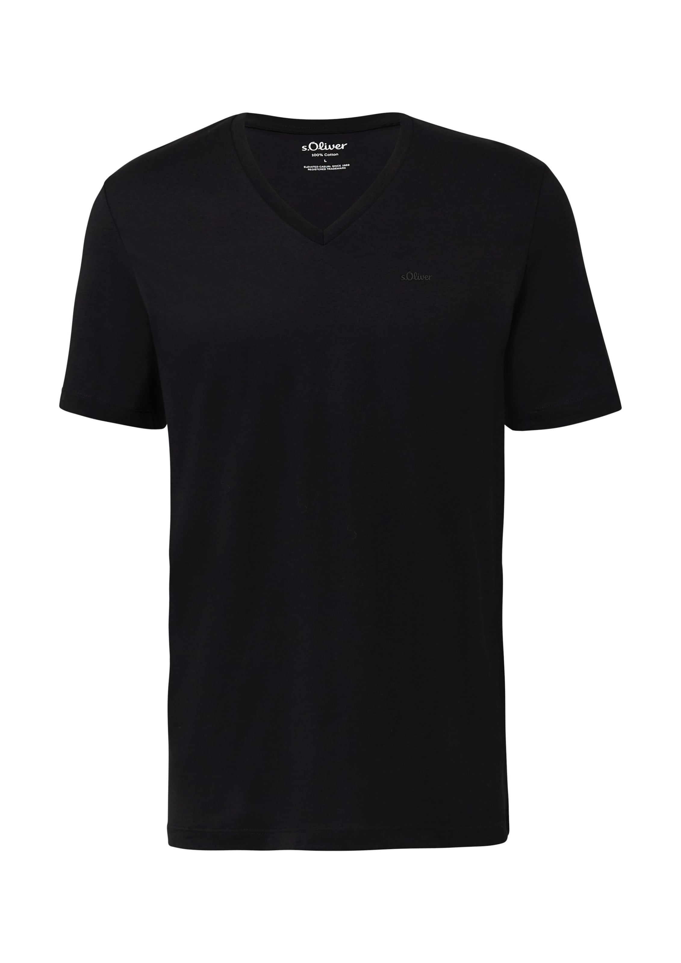 s.Oliver - Camiseta en negro: frente