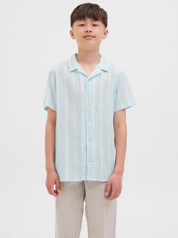 Jack & Jones Junior Средняя посадка Рубашка в Синий: спереди