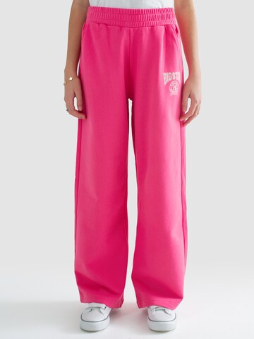 BIG STAR Loose fit Pants 'LONGENCJA' in Pink: front