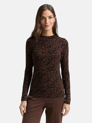 T-shirt TOM TAILOR en marron : devant