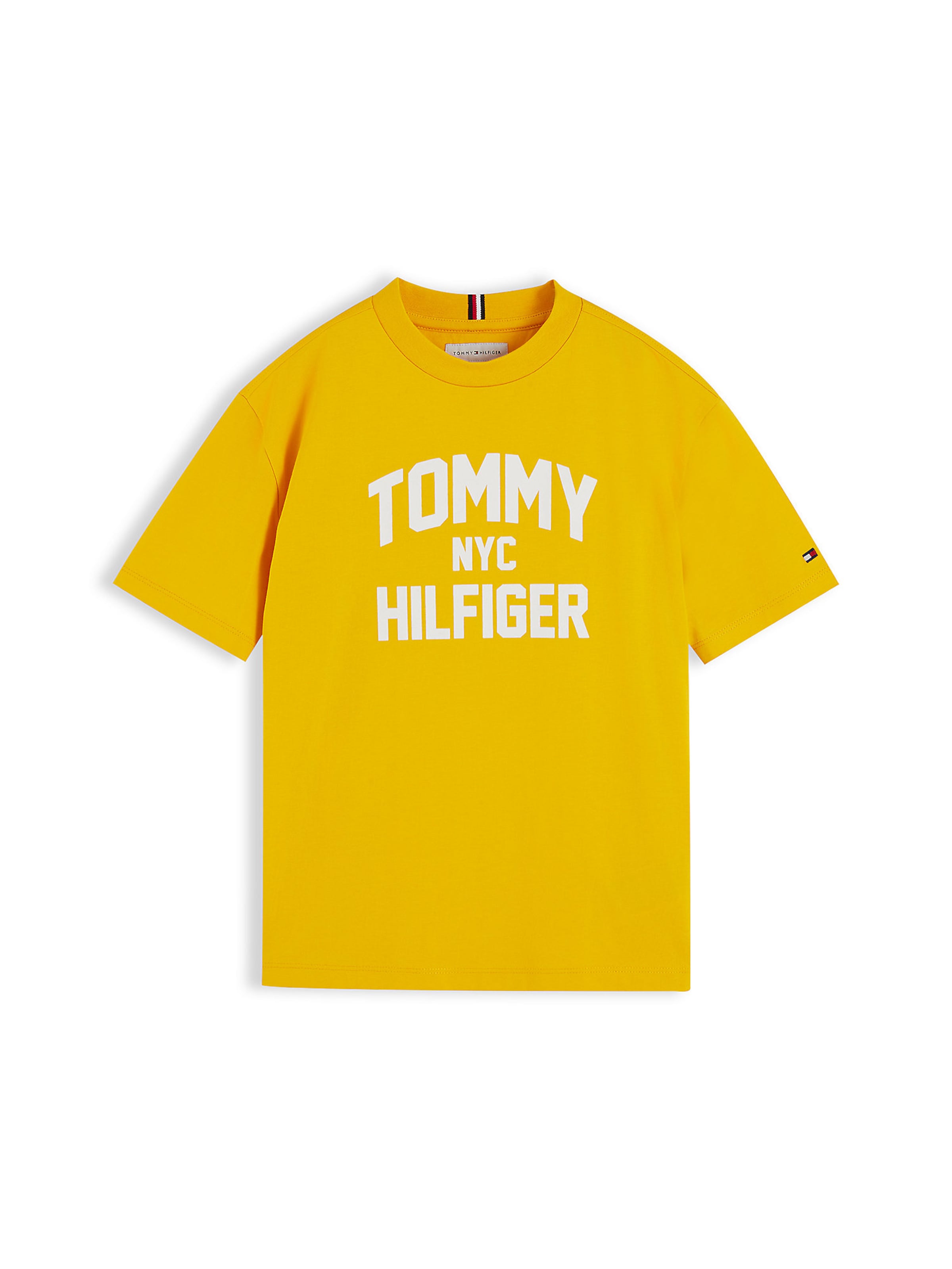T-Shirt TOMMY HILFIGER en jaune : devant