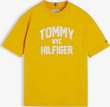 T-Shirt TOMMY HILFIGER en jaune : devant