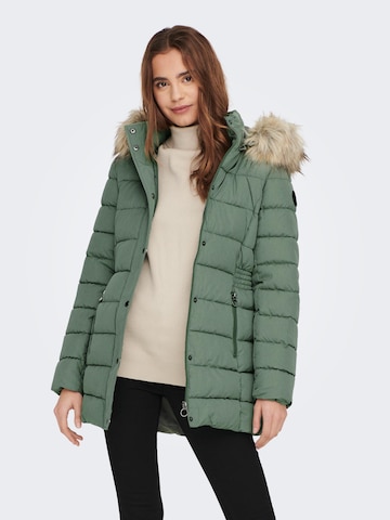 ONLY Зимняя куртка 'Luna' в Зеленый: спереди