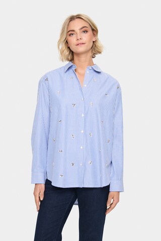 SAINT TROPEZ Blouse 'Juno' in Blue: front