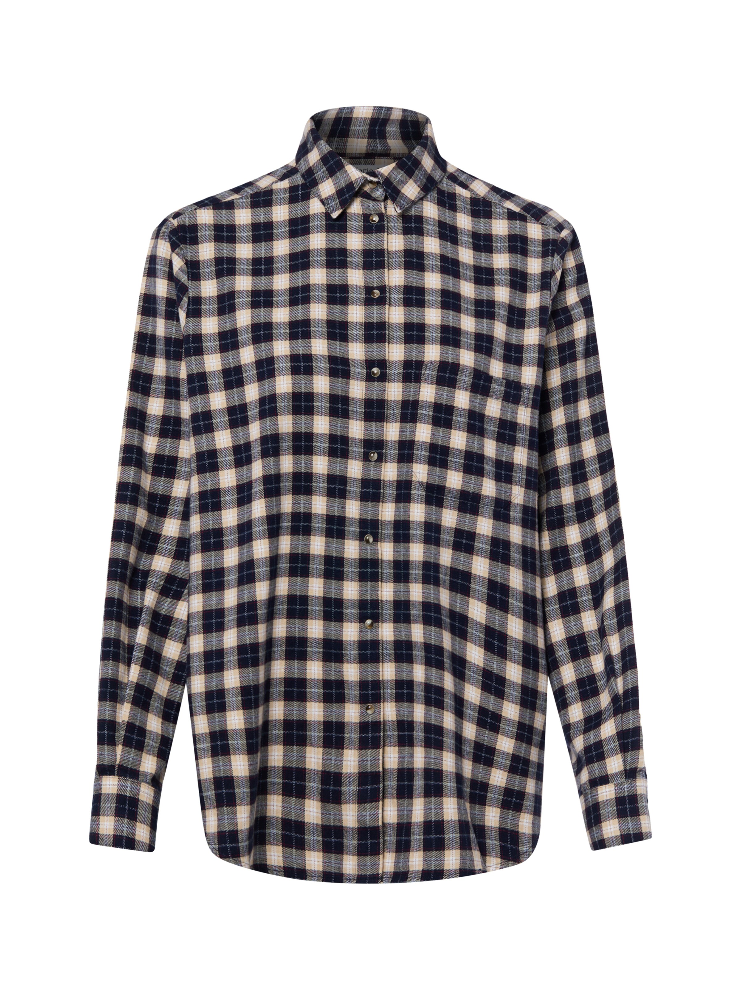 Marie Lund Bluse in Blau: Vorderseite