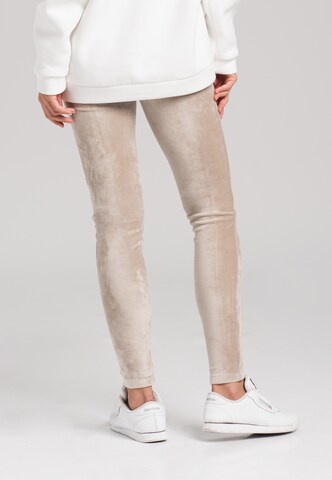 Coupe slim Leggings KALITE look en beige