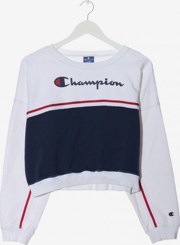 Champion Authentic Athletic Apparel Sweatshirt L in Weiß: predná strana