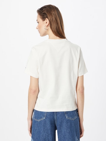 Tommy Jeans T-Shirt 'Tartan' in Weiß