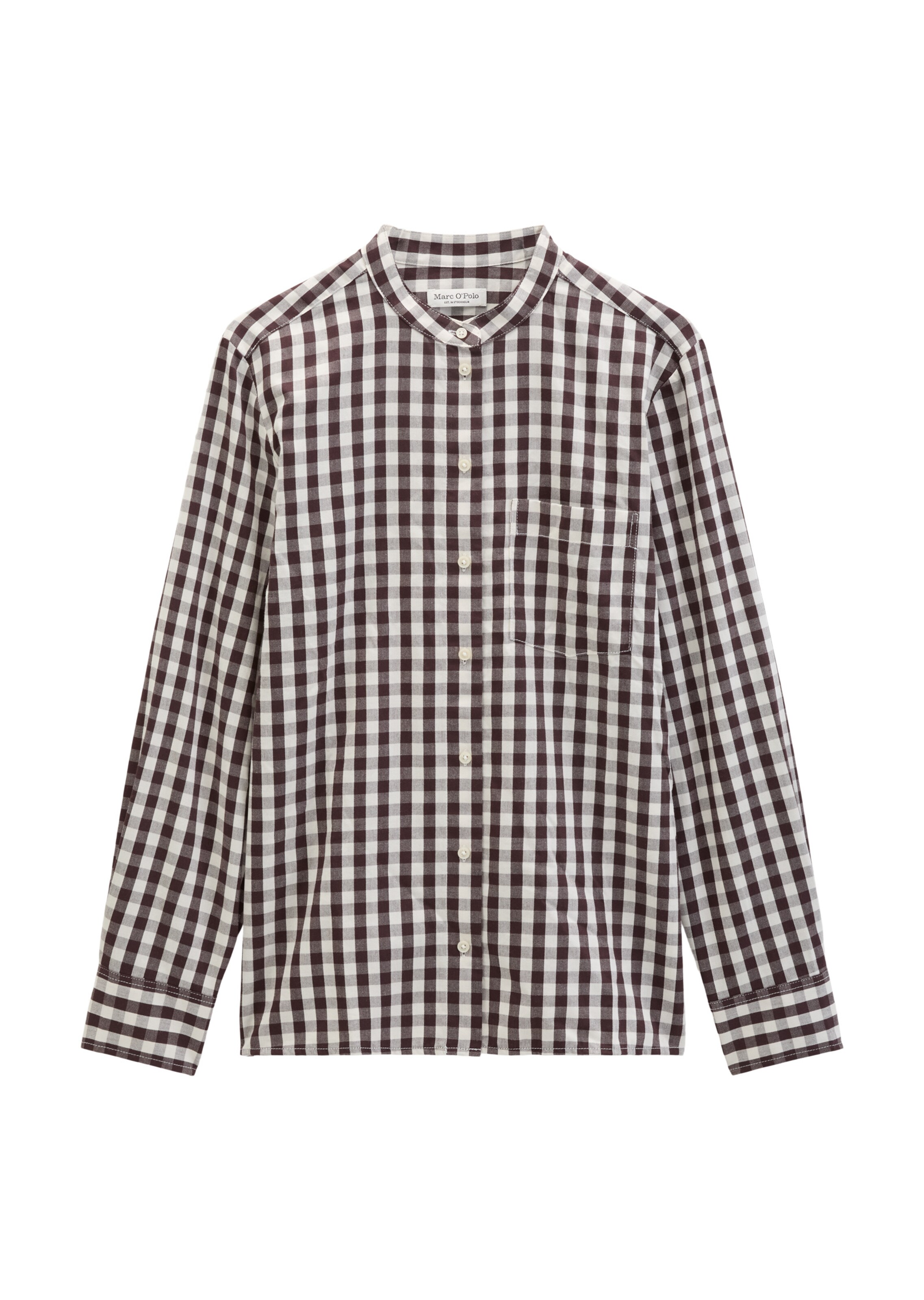 Marc O'Polo Blouse in Bruin: voorkant