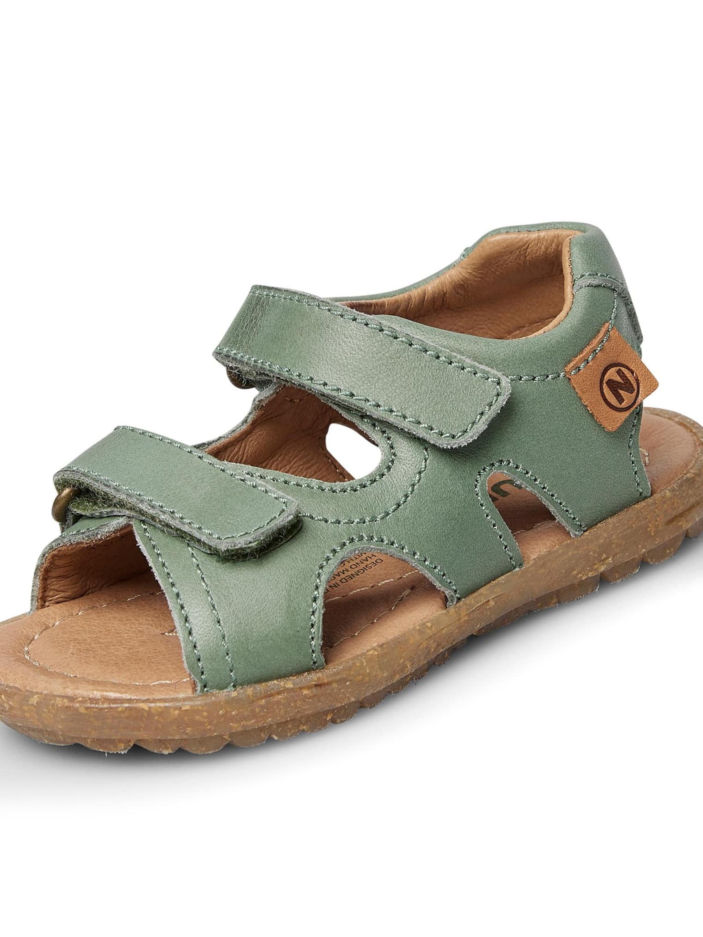 NATURINO Offene Schuhe 'SKY' in Grün: Vorderseite