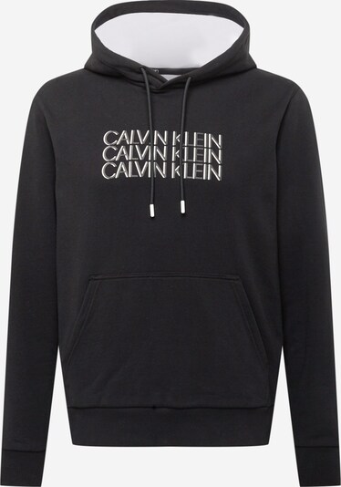 Calvin Klein Sweat-shirt en noir / blanc, Vue avec produit