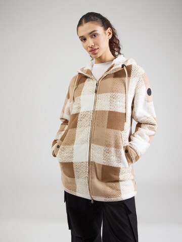 ICEPEAK Funkčná flisová bunda 'PAPAIKOU' - Béžová: predná strana