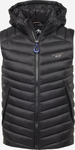 Superdry Bodywarmer 'Fuji' in Zwart: voorkant