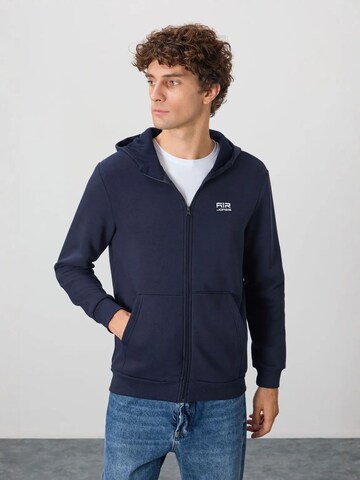 Tommy Life Sweatvest in Blauw: voorkant