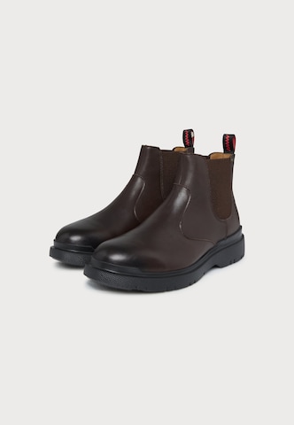 HUGO - Botas Chelsea 'Nash' en marrón: frente