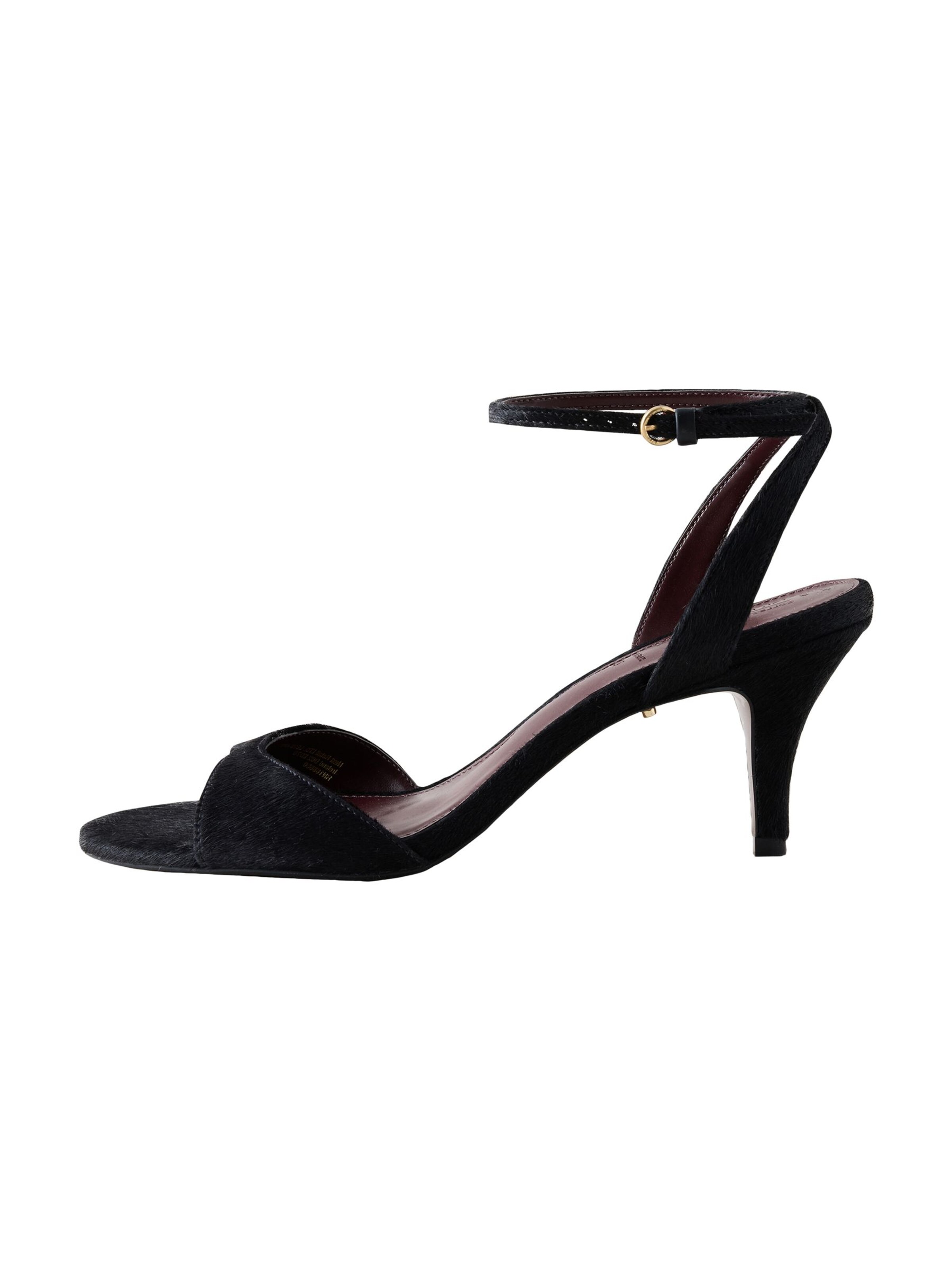 Next - Sandalias con hebilla 'N.Premium' en negro: frente
