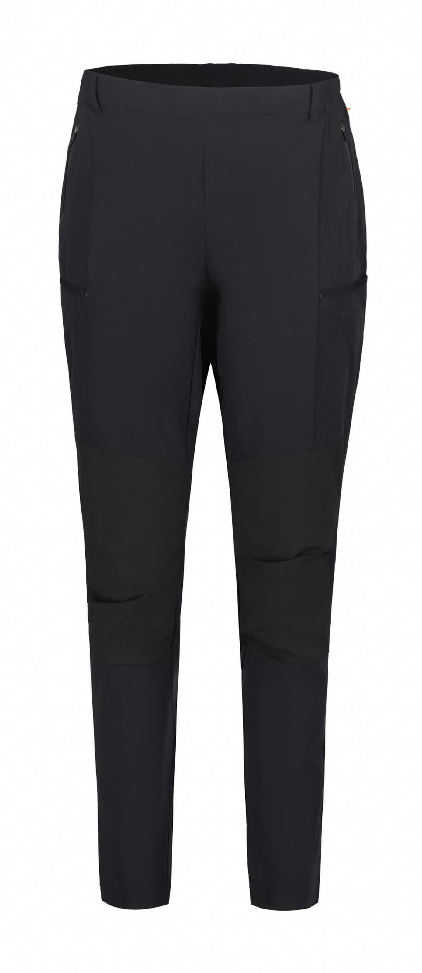 ICEPEAK Slimfit Outdoorové kalhoty 'DELL' – černá: přední strana