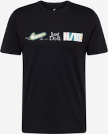 T-Shirt Nike Sportswear en noir : devant