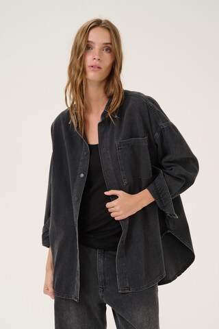 My Essential Wardrobe Bluse 'Malo' in Grau: Vorderseite