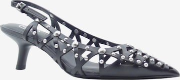 ASH Lodičky 'ASH Bizarre Escarpins Slingback Cuir Noir Clouté' – černá: přední strana