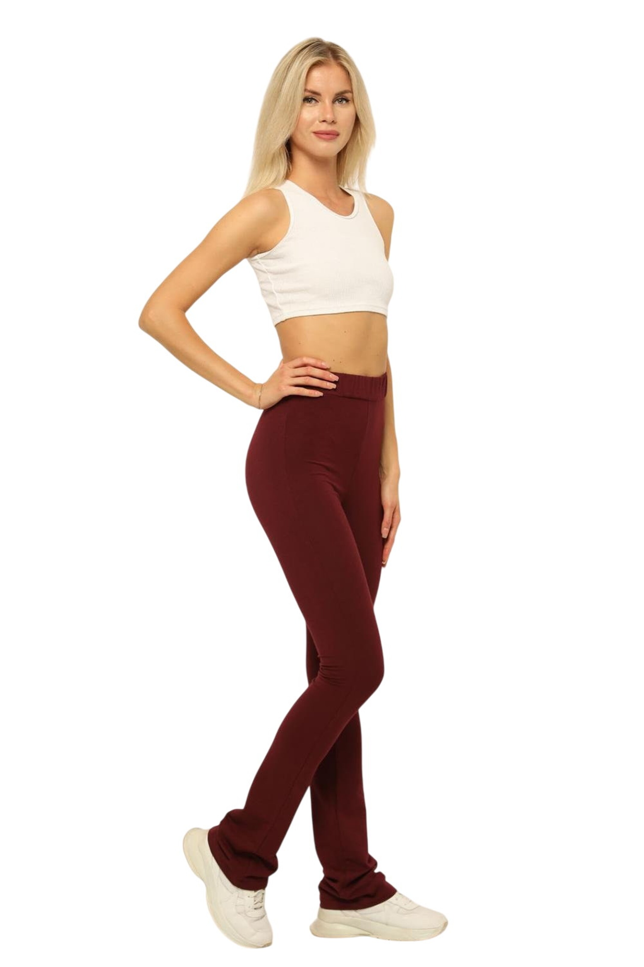 HOME STORE Flared Leggings in Rot