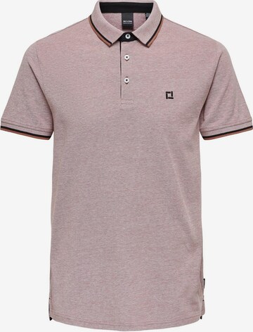 Only & Sons Poloshirt 'Fletcher' in Braun: predná strana