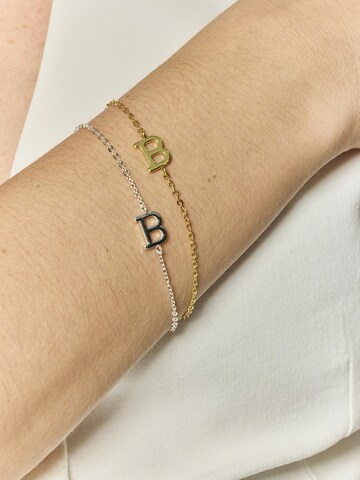 Luxenter Armbånd 'Alphabet B' i sølv