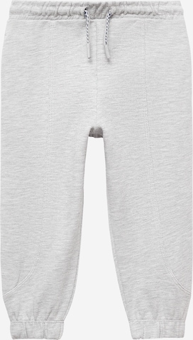 MANGO KIDS Tapered Housut värissä harmaa: etupuoli