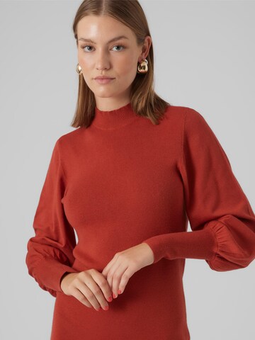 VERO MODA Knit dress 'Holly' in Red